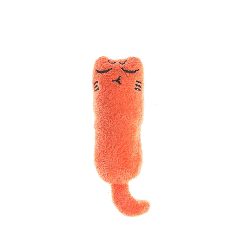 Jouet à l’herbe à chat en peluche, coloris saumon