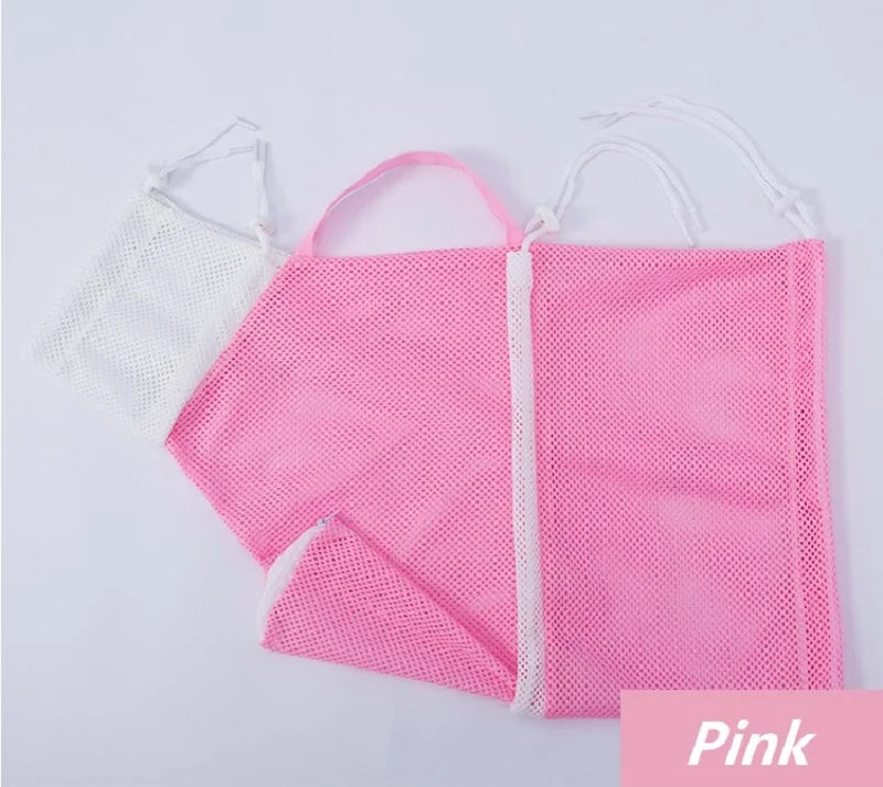 Sac de toilettage en filet pour chat, coloris rose